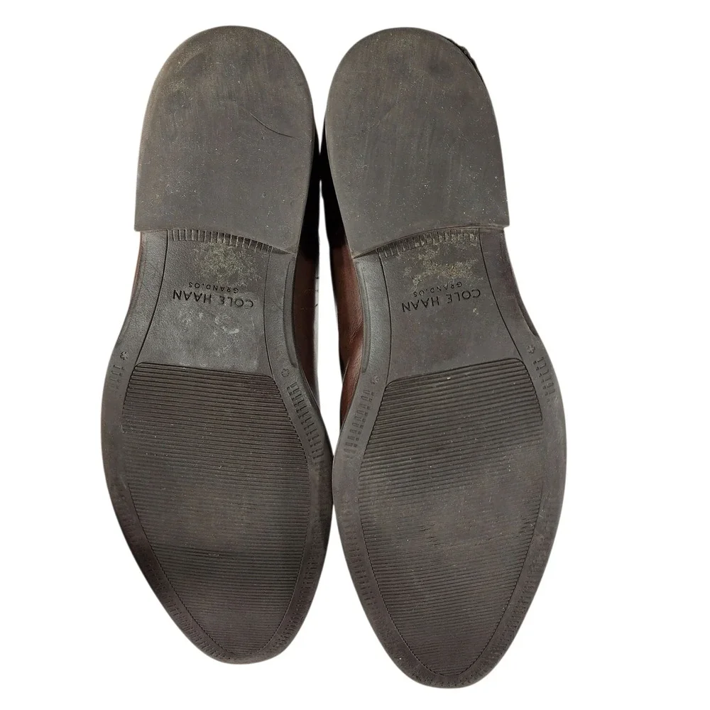 Cole Haan Grand OS Dress Shoes sz 11M Mens Brown Leather‎ Derby Oxford C20409
